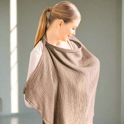 Cape d'allaitement - BreastfeedingCover™ - Beige - mamanvoila