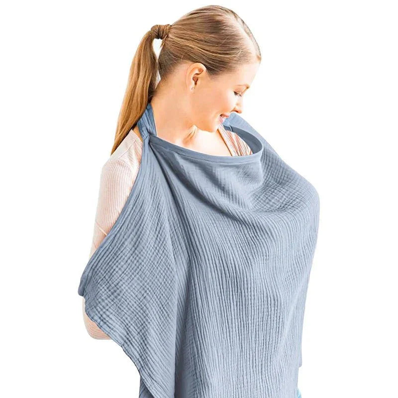 Cape d'allaitement - BreastfeedingCover™ - Bleu Ciel - Maman Voila