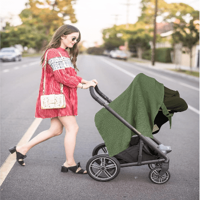 Cape d'allaitement - BreastfeedingCover™ - Vert - Maman Voila