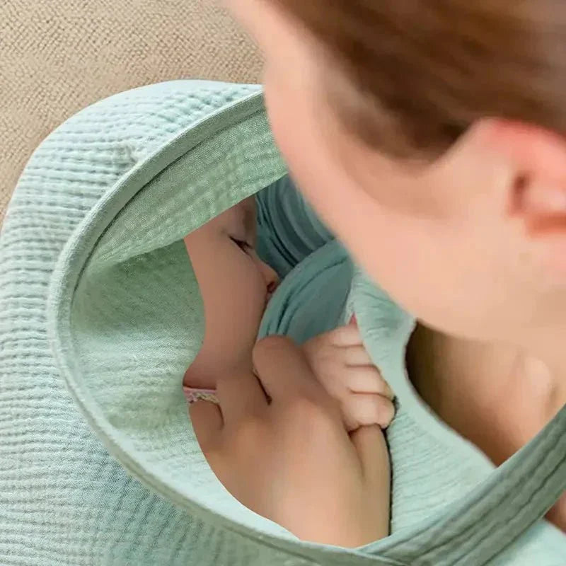 Cape d'allaitement - BreastfeedingCover™ - Vert Clair - Maman Voila